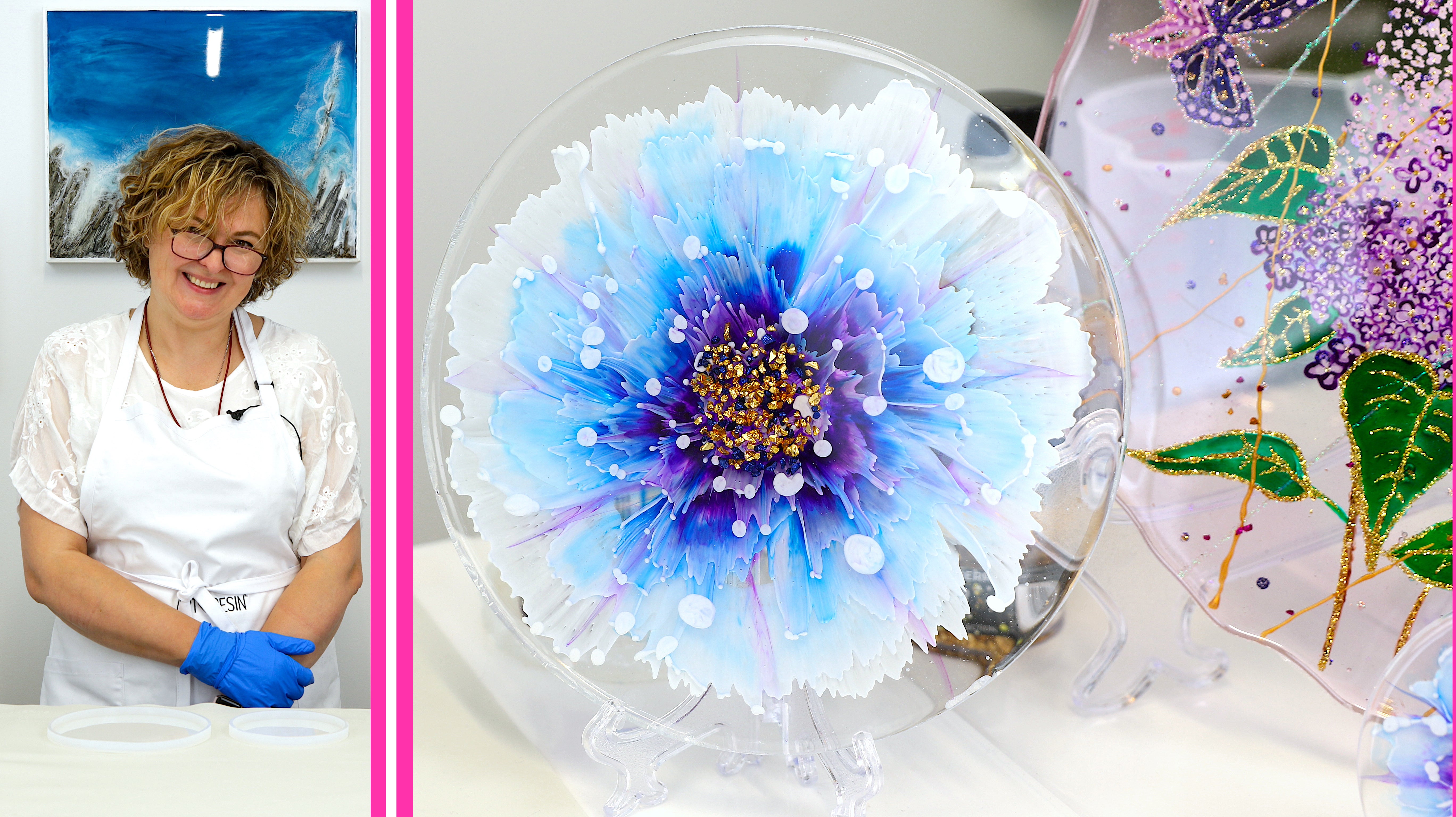 Resin Tutorial: Casting with 3-in-1 Heart Molds + dried flowers
