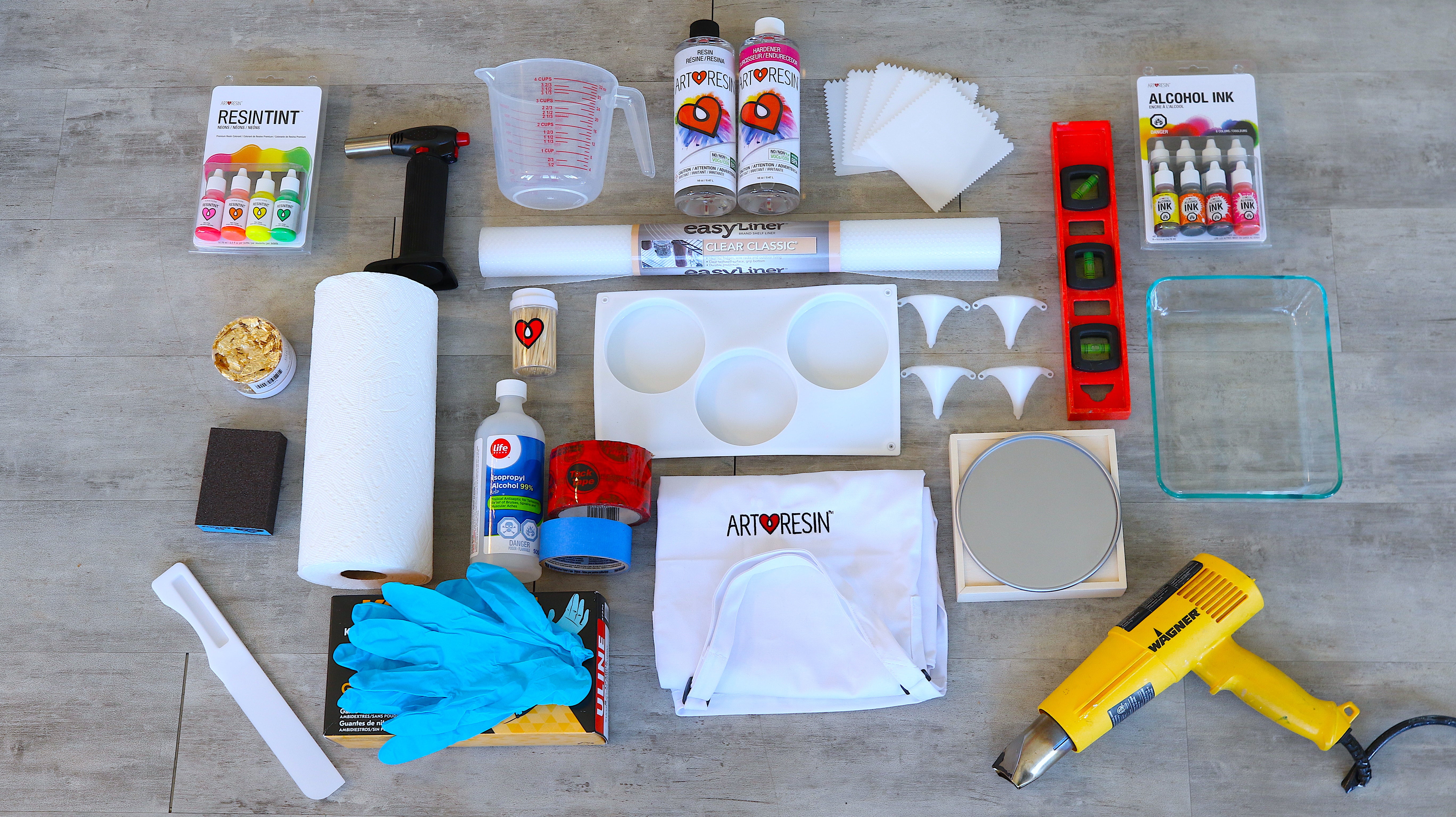 Resin Beginner Kit for Coaster Set, Best Resin Craft Starter Kit with Molds  (US ONLY)