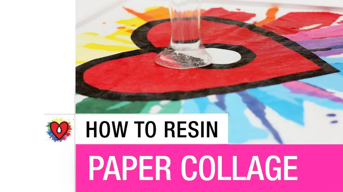 How To Resin Paper Collage