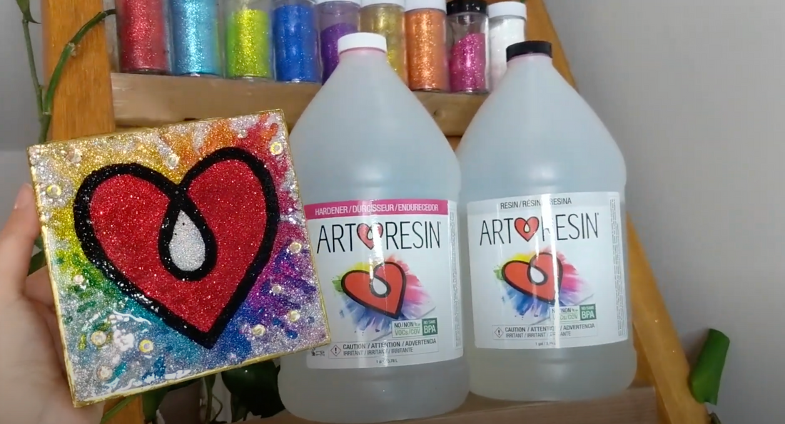 How To Make Glitter Resin Art