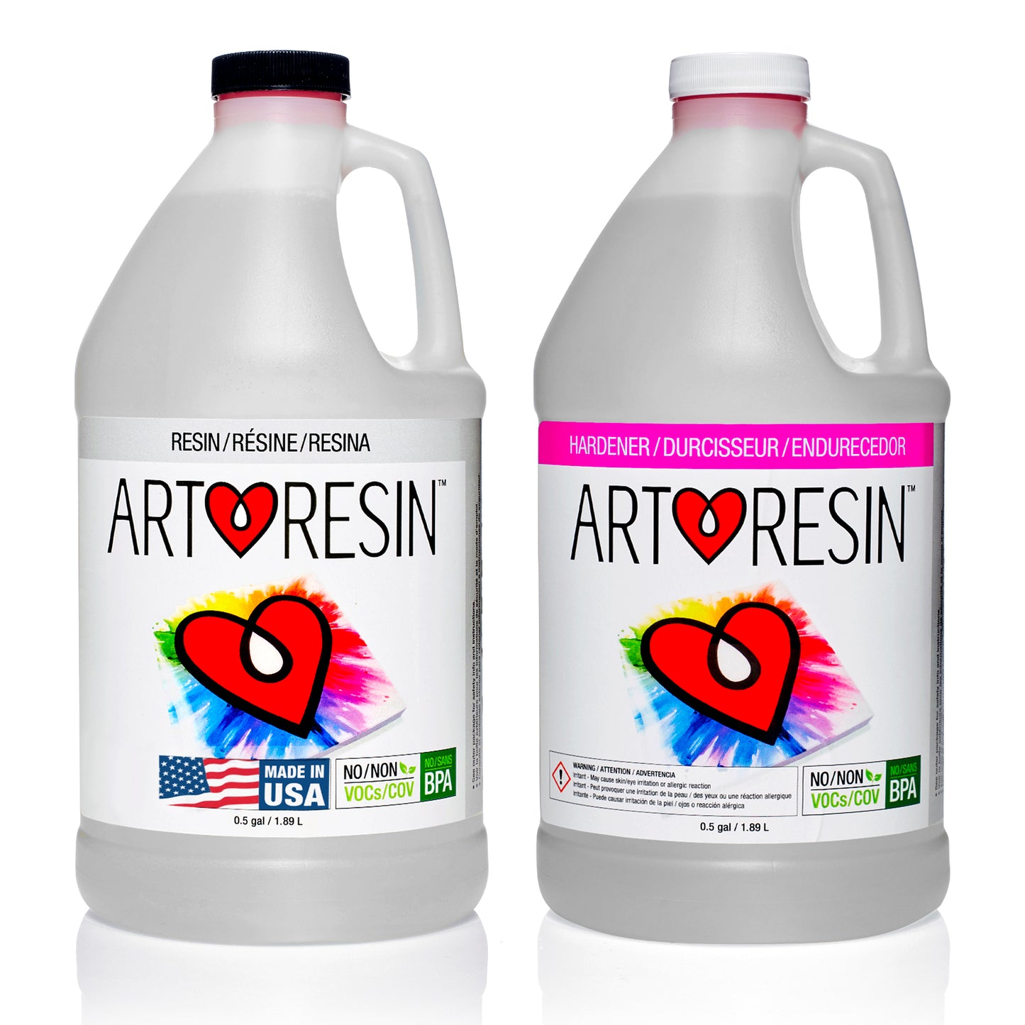 Resin Art Flow 1 gal. - Arte Crystal Clear Epoxy Resin for Thin Coating and Encasing of Smaller Objects